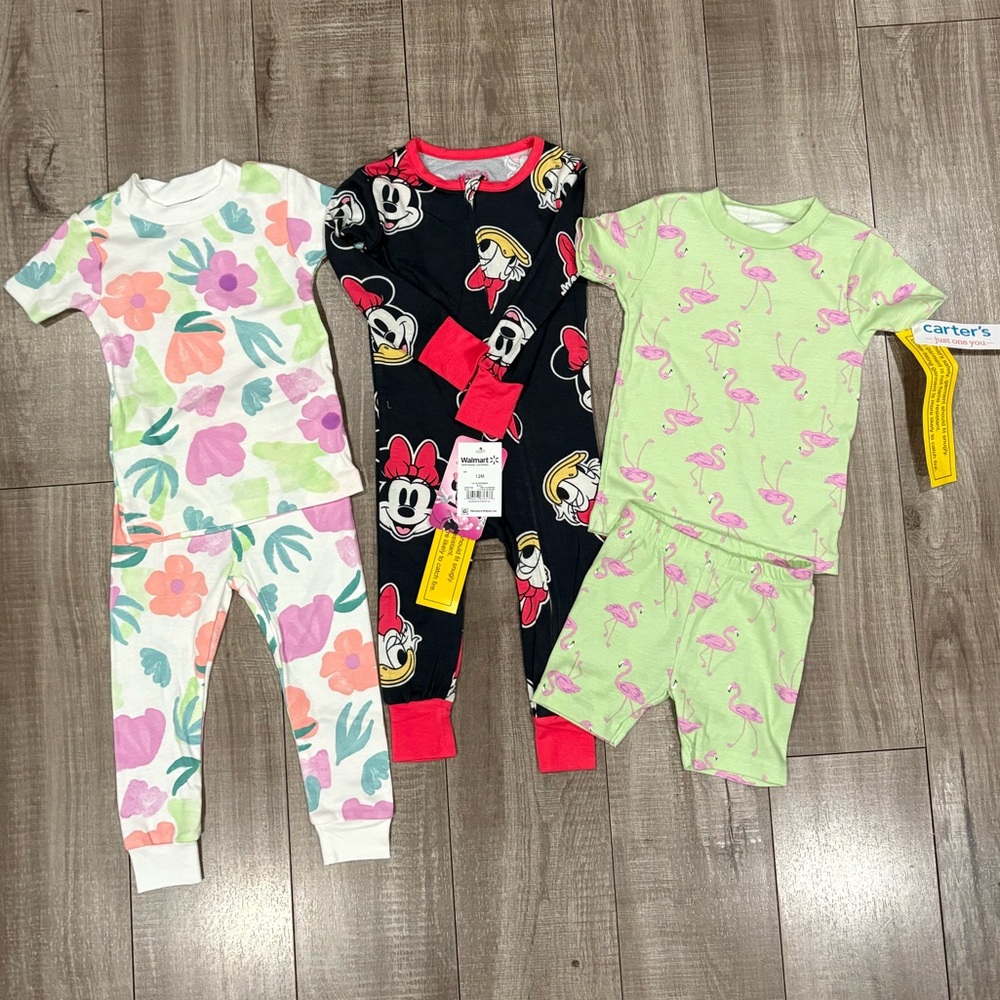 Carter's Kids Pajama Set - Black, Green, Multicolor